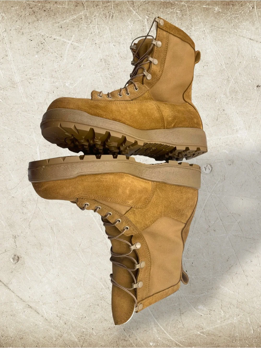 McRae US Army GoreTex Combat Boots Coyote Brown 10.5R NSN 8430-01-632-5908